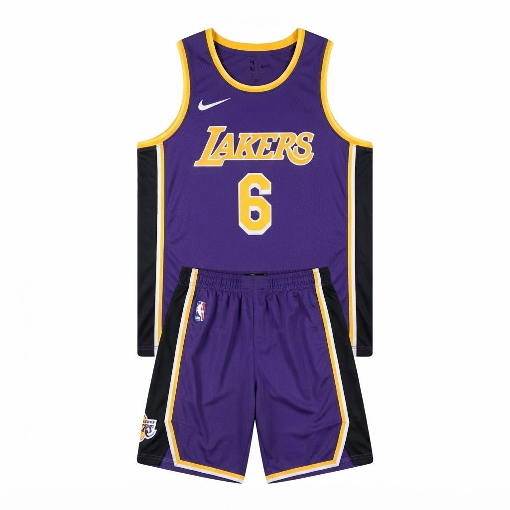 Conjunto de Uniforme Local Los Angeles Lakers - #6 LeBron James
