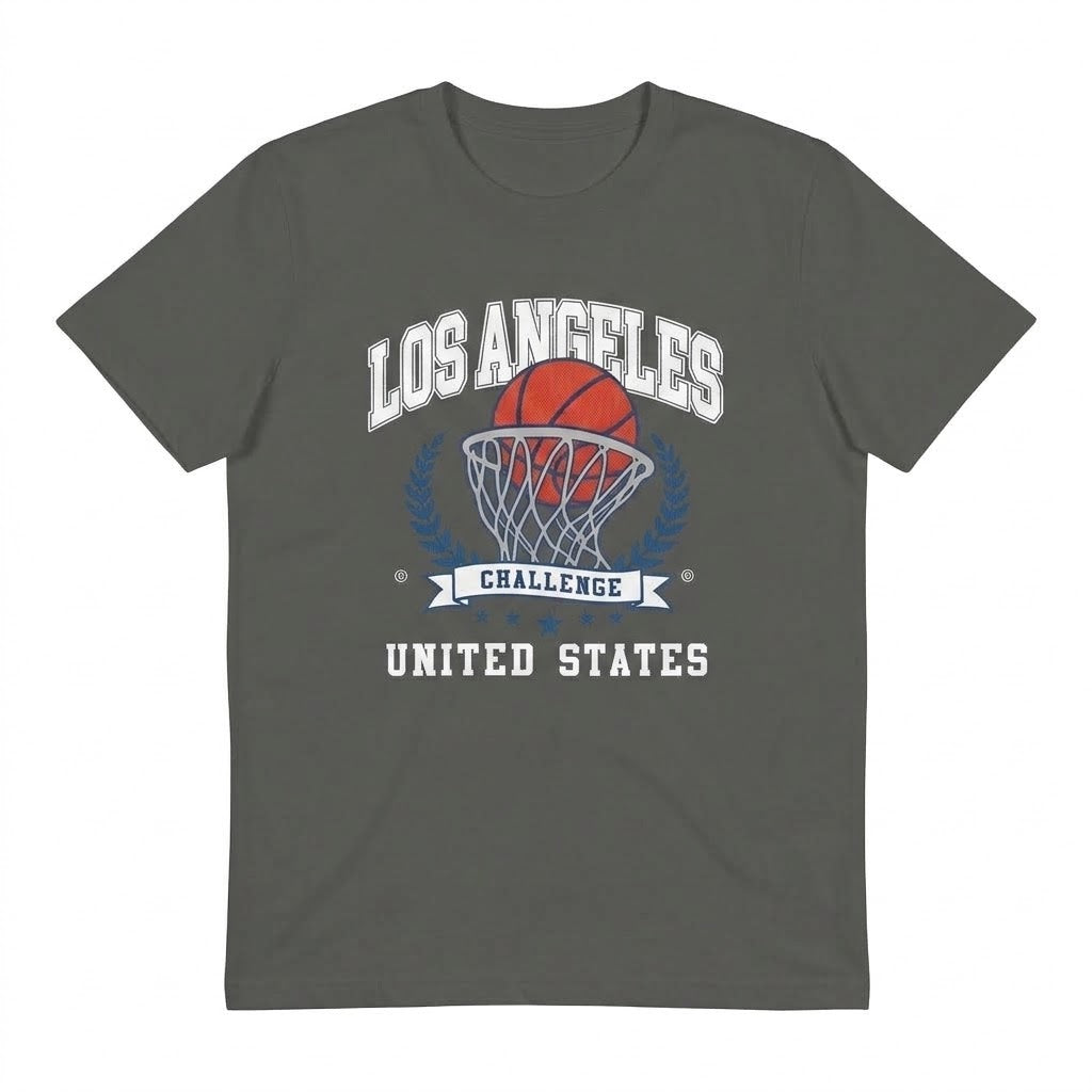camiseta Básica Blanca "Los Angeles Challenge" bASICA