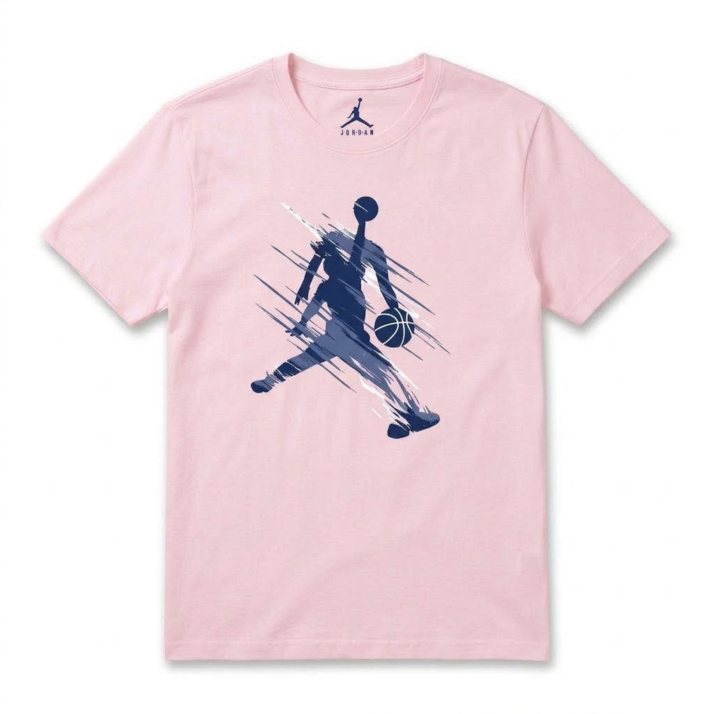Camiseta Básica Blanca Jordan Jumpman Brushstroke - 100% Algodón