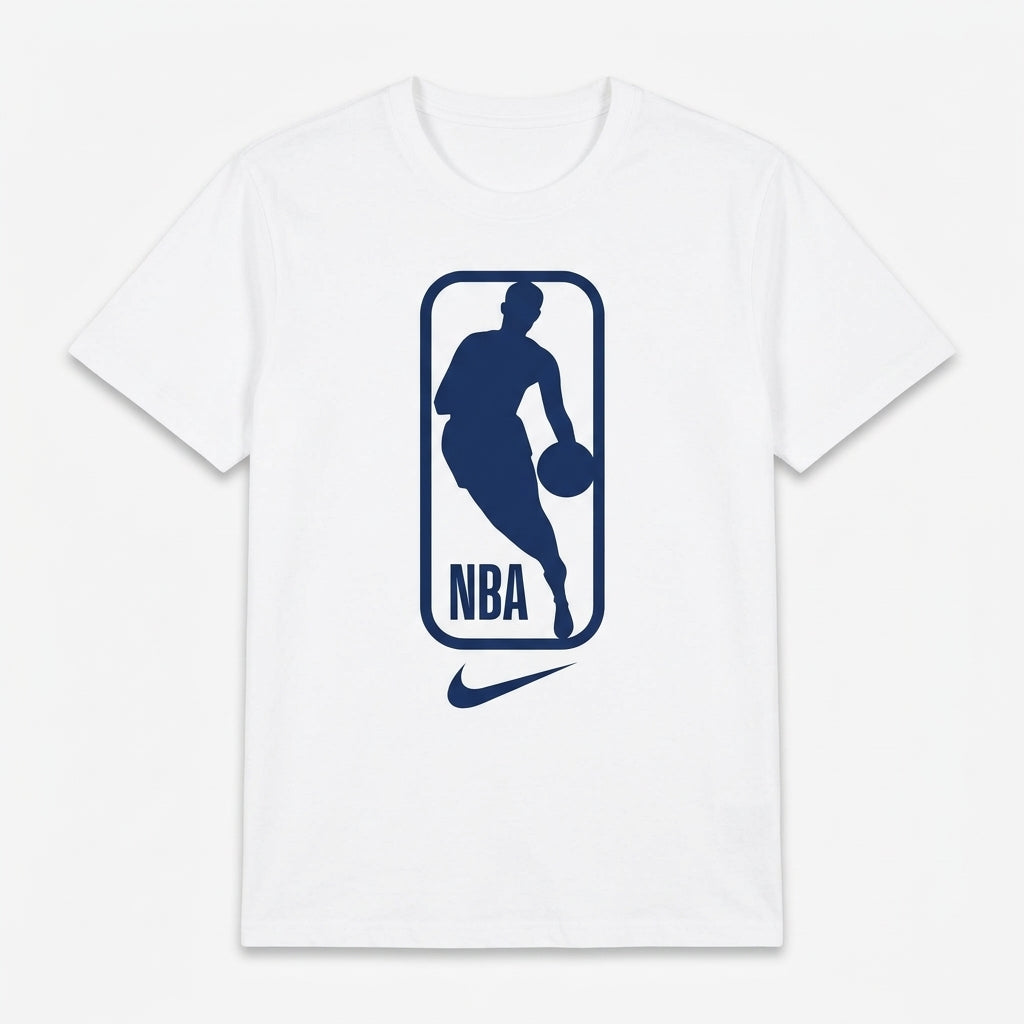 Camiseta Básica  "NBA Logo - 100% Algodón