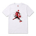 Camiseta Básica Blanca Jordan Jumpman Brushstroke - 100% Algodón
