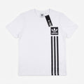 Camiseta Clásica con Franjas Verticales y Logo adidas