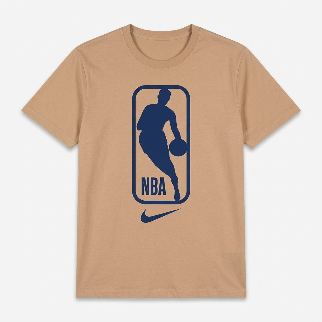 Camiseta Básica  "NBA Logo - 100% Algodón
