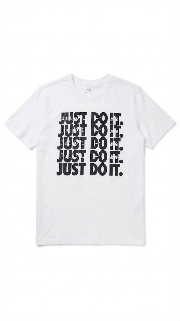 Camiseta Básica Nike Just Do It. - Blanca