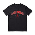 Camiseta Básica Negra "Los Angeles Jordan" - 100% Algodón